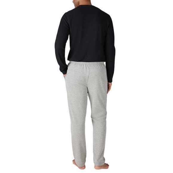 Eddie Bauer Men's Lounge/Pajama 2-Piece - Black - Picture 2 of 4
